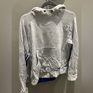 Grey and navy adidas hoodie size medium